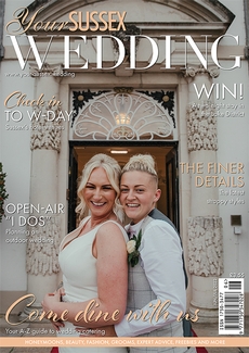 Cover of the June/July 2022 issue of Your Sussex Wedding magazine