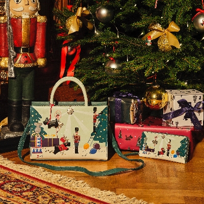 Christmas comes early with Radley's Little Drummer Dog picture bag