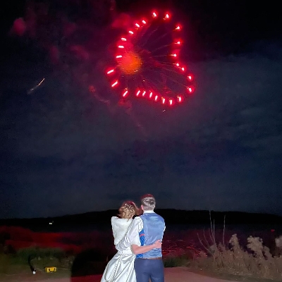 AJ Pyrotechnics offers amazing heart fireworks