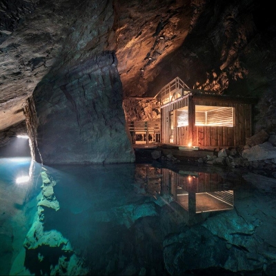 Take the plunge 80m below ground in this new meditative Swedish sauna