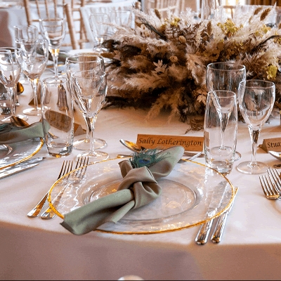Find handmade venue styling extras from Oak and Ward at one of our Signature Wedding Shows