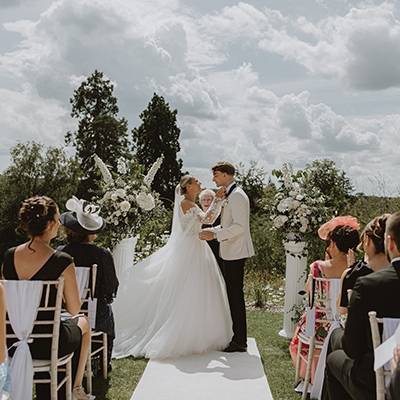 Real Weddings: A black tie affair
