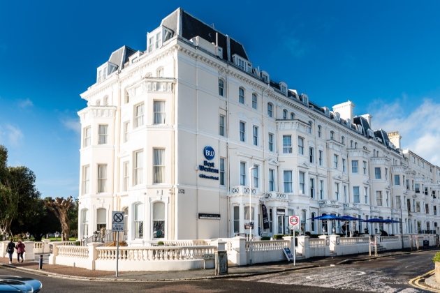 Best Western Clifton Hotel, white building on sea front