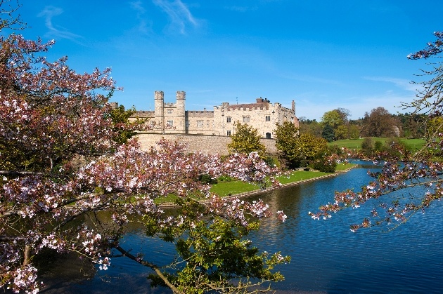 Leeds castle in the spring
