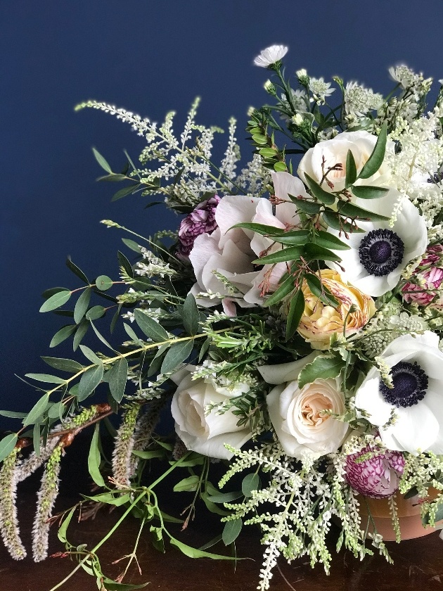 pastel hues bridal bouquet by Flowers of Foxhall