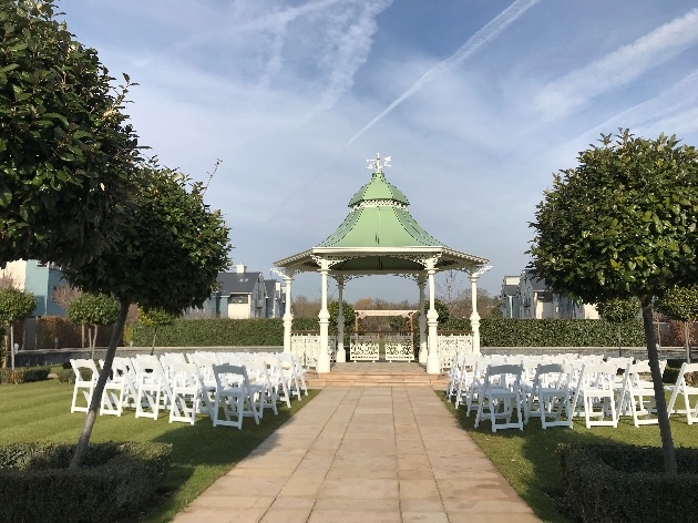 Hythe Imperial Hotel outdoor ceremony set up