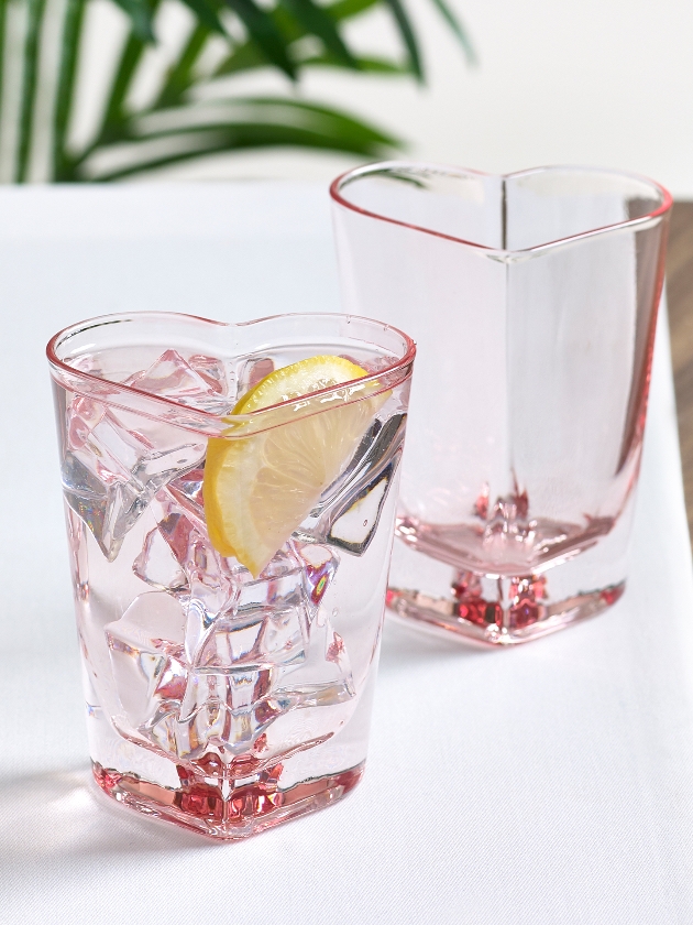 Heart-shaped glassware for Valentine's Day from NEXT
