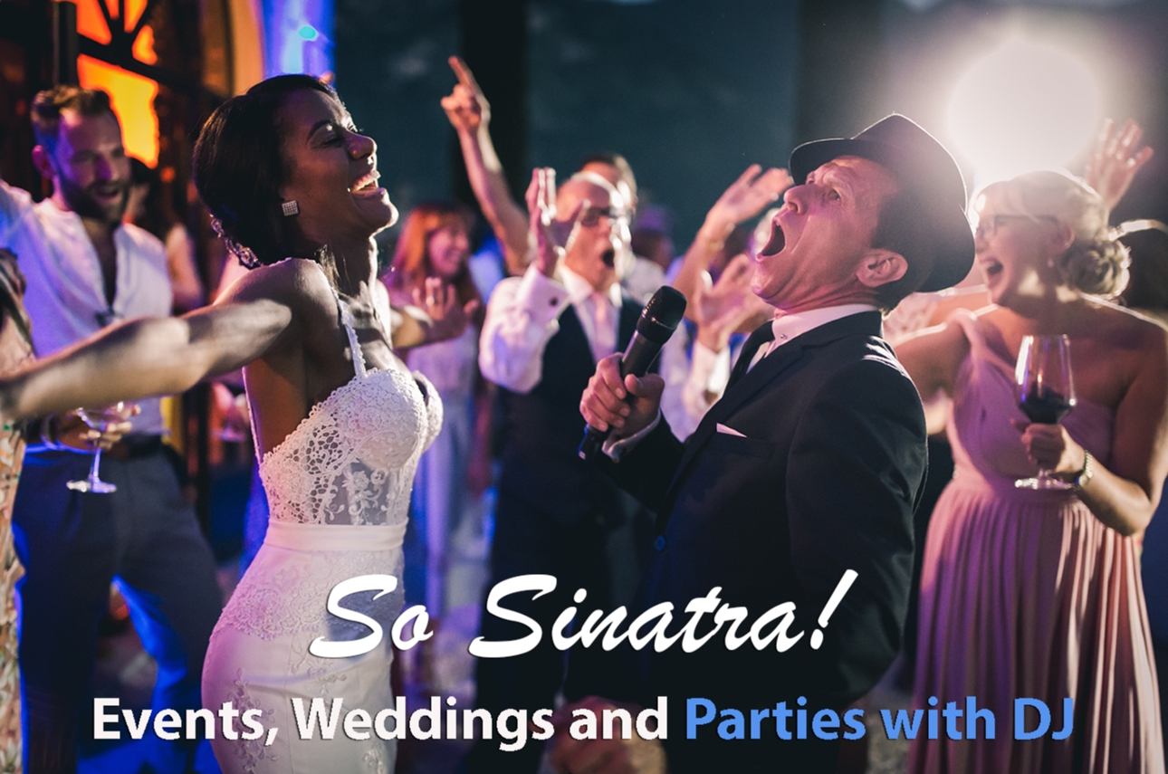 So Sinatra singing to a bride at a wedding reception
