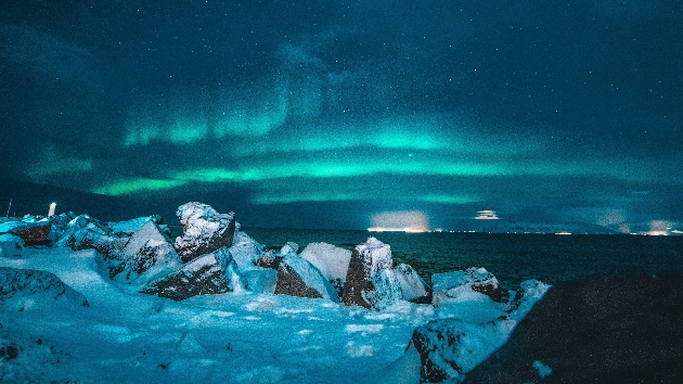 Views of the Northern Lights in Iceland