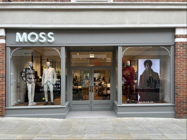Facade of new Moss store in Whitefriars Canterbury