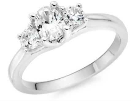 A diamond engagement ring from Beaverbrooks
