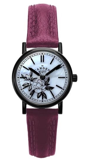 The Camden Watch Company Oxblood No.24 watch in collaboration with Rebecca Vincent