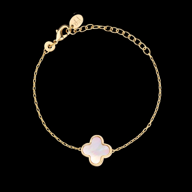 Personalised clover bracelet by Merci Maman