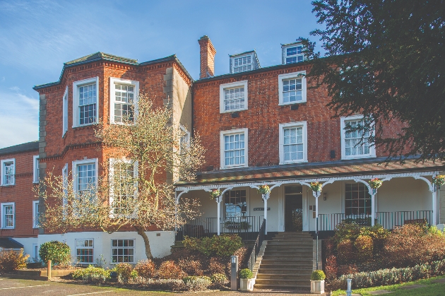 The exterior of Brandshatch Place Hotel & Spa