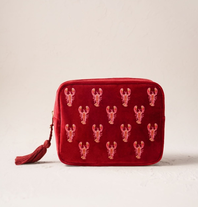 Lobster Love wash bag Elizabeth Scarlett