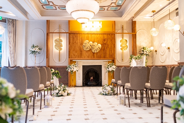 A light filled ceremony room