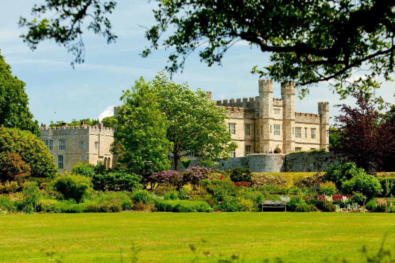 view of castle from gardens